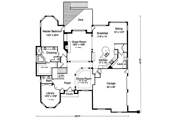 main floor house blueprint