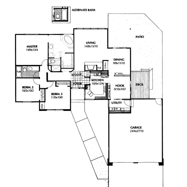 main floor house blueprint