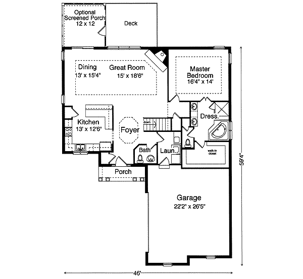 main floor house blueprint