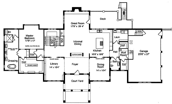 main floor house blueprint