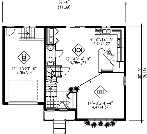 main floor house blueprint