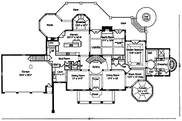 main floor house blueprint