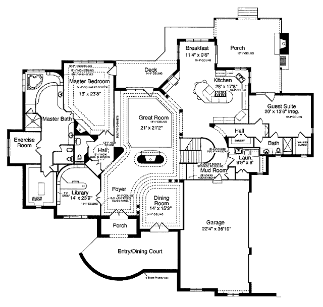main floor house blueprint