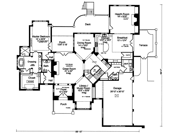 main floor house blueprint