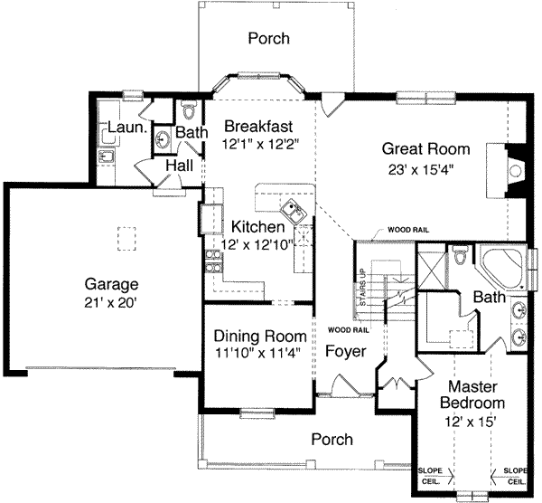 main floor house blueprint