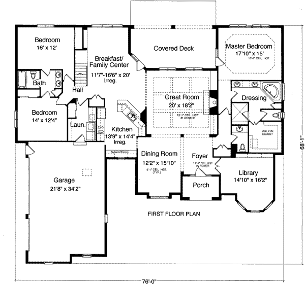 main floor house blueprint