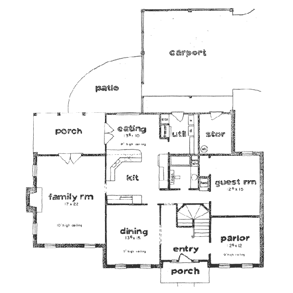 main floor house blueprint