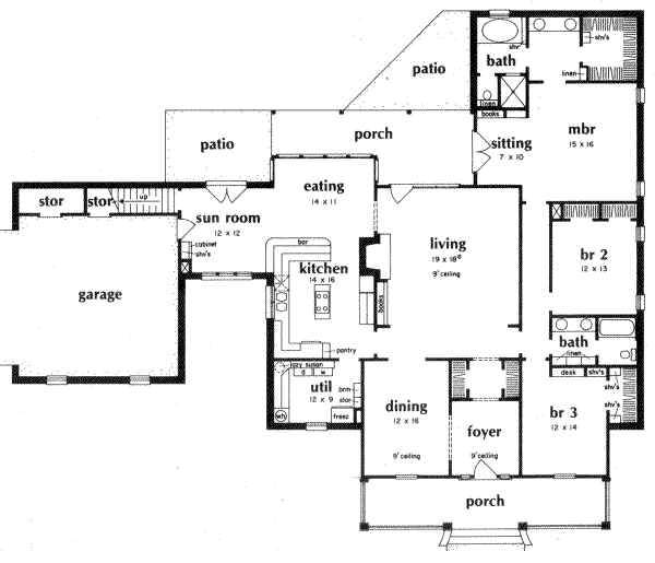 main floor house blueprint