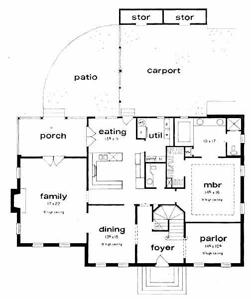 main floor house blueprint