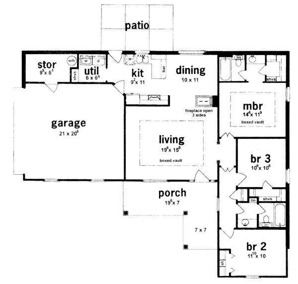 main floor house blueprint