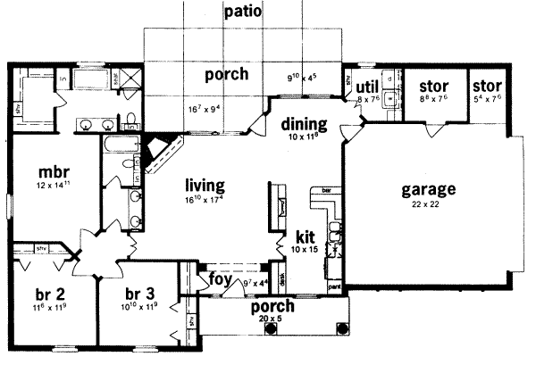 main floor house blueprint