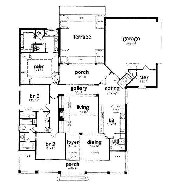 main floor house blueprint