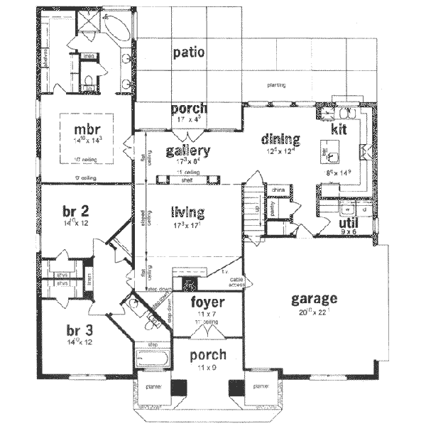 main floor house blueprint