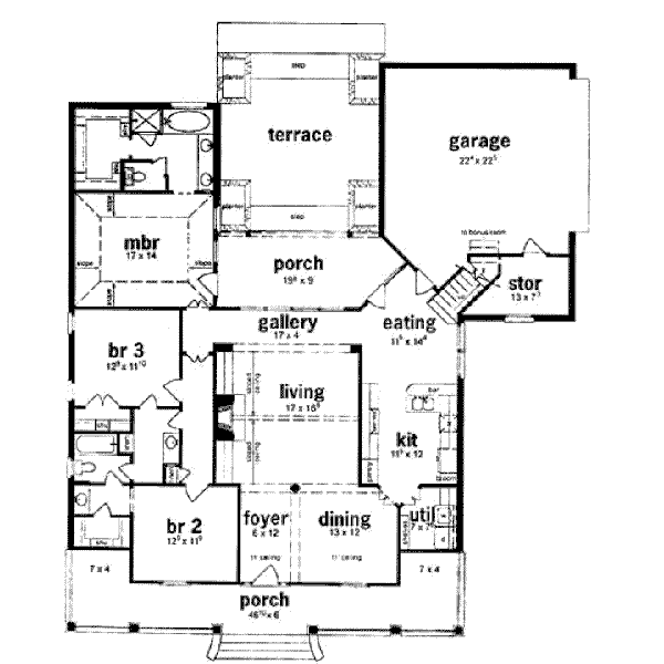 main floor house blueprint