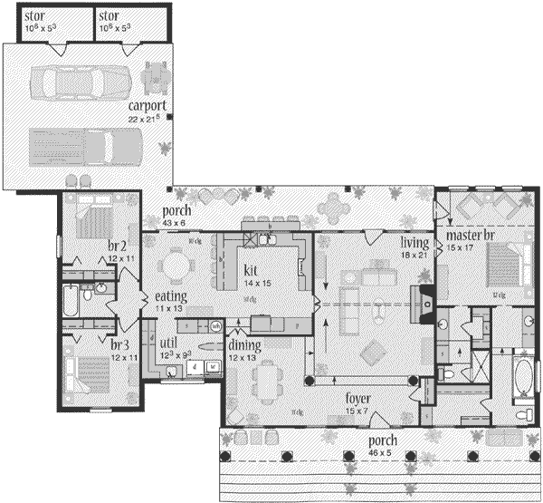 main floor house blueprint