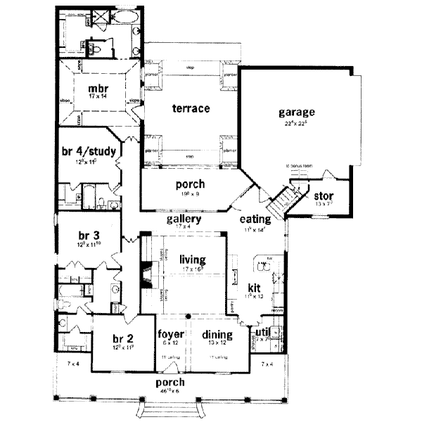 main floor house blueprint