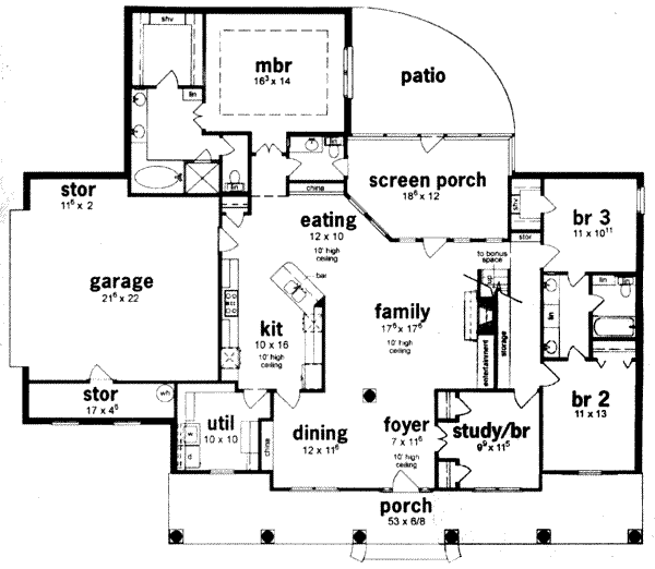 main floor house blueprint