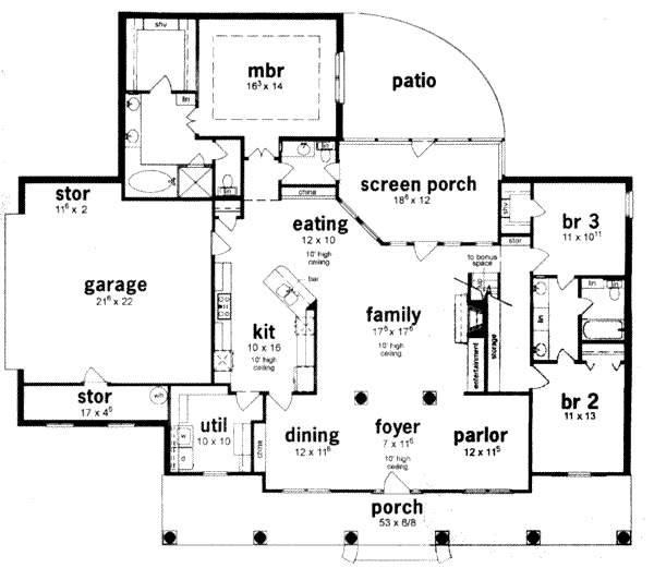 main floor house blueprint