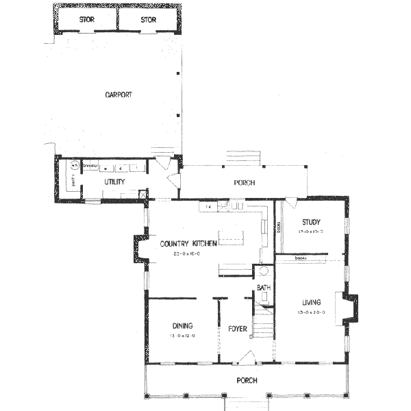 main floor house blueprint