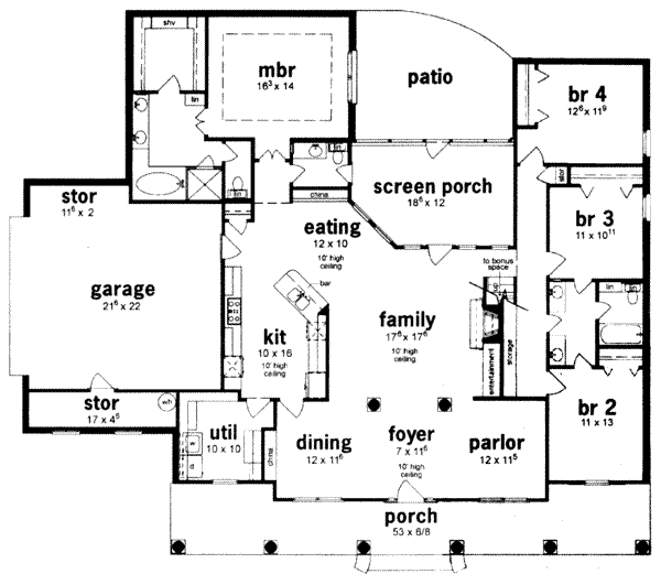 main floor house blueprint