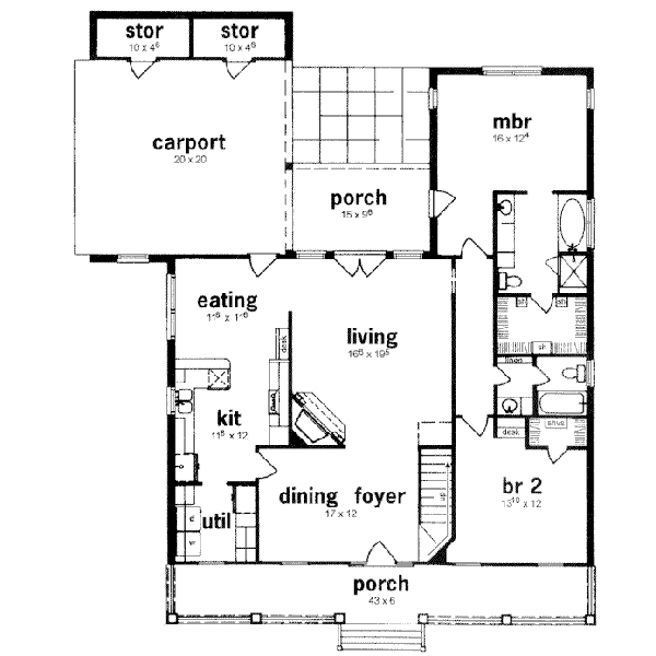main floor house blueprint