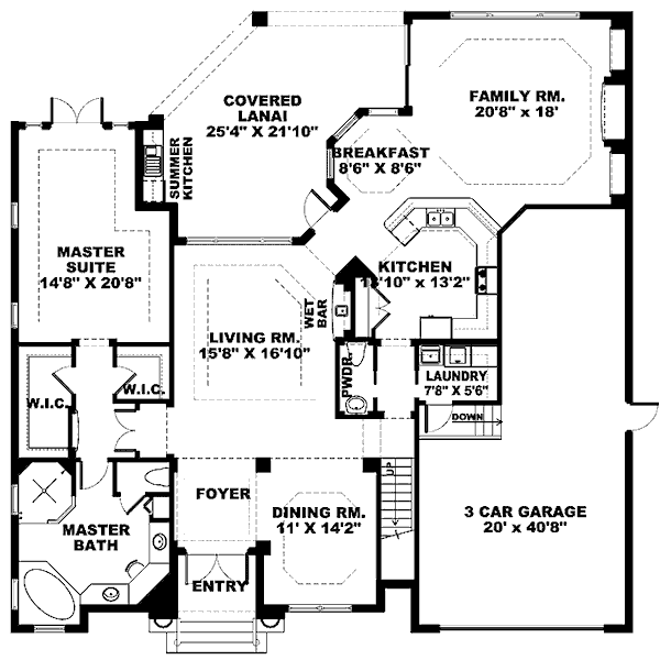 main floor house blueprint