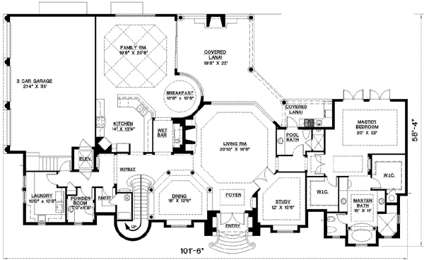 main floor house blueprint