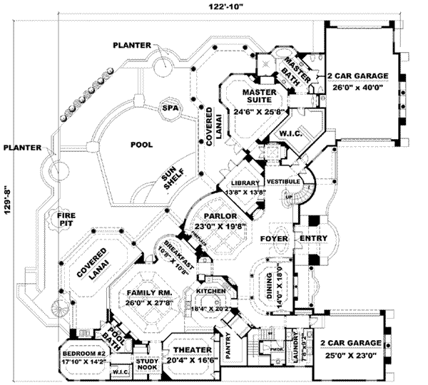 main floor house blueprint