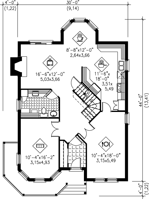 main floor house blueprint