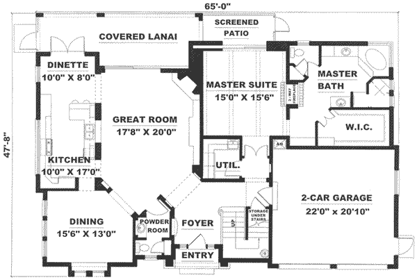 main floor house blueprint