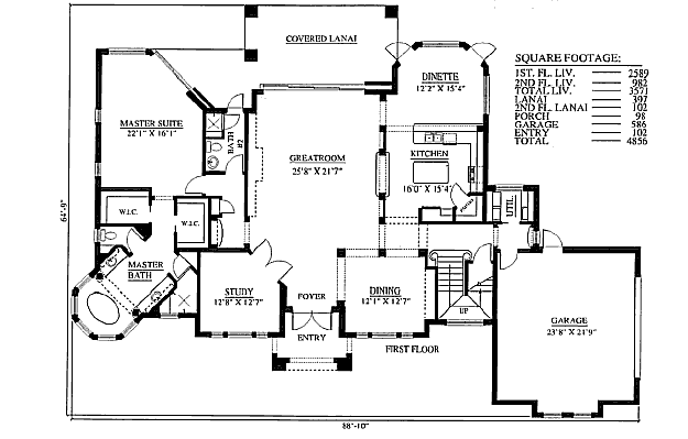 main floor house blueprint
