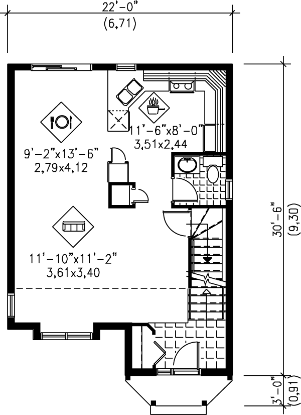main floor house blueprint