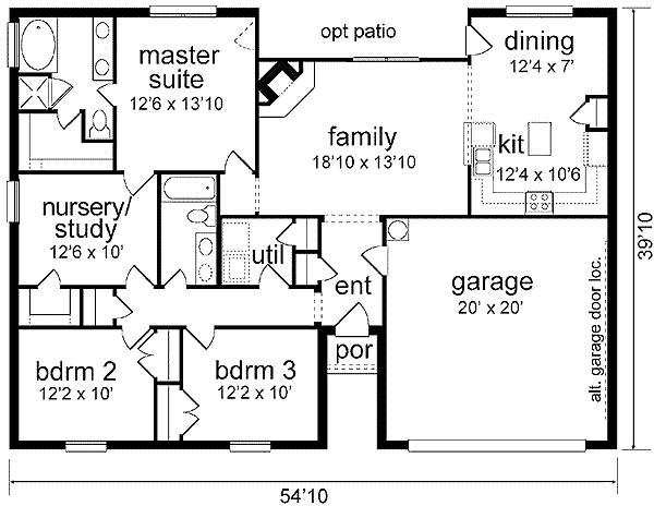 main floor house blueprint