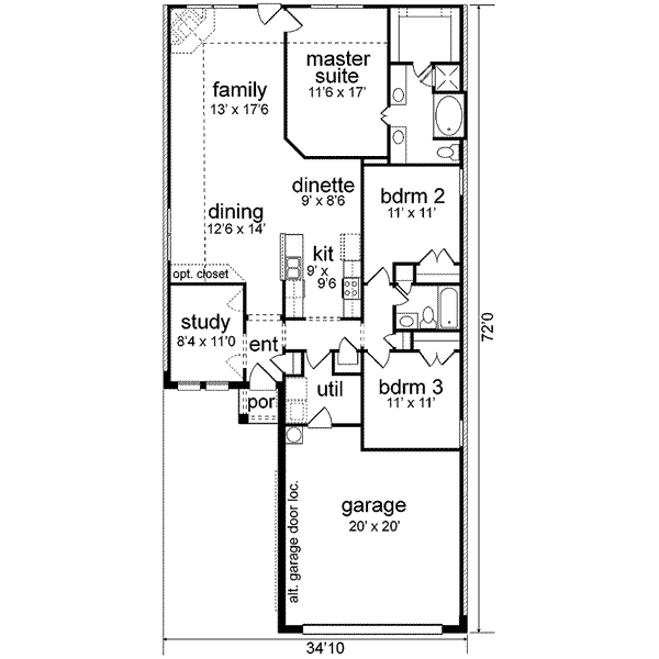 main floor house blueprint