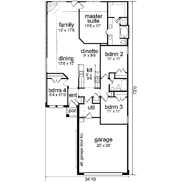 main floor house blueprint