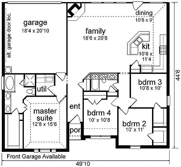 main floor house blueprint