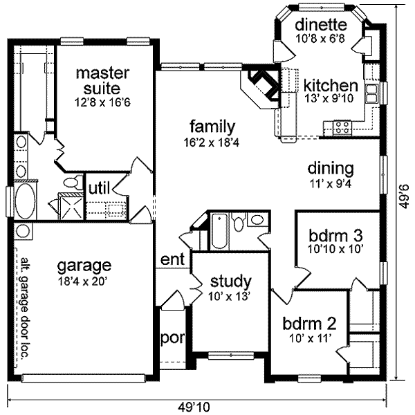 main floor house blueprint