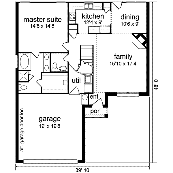 main floor house blueprint