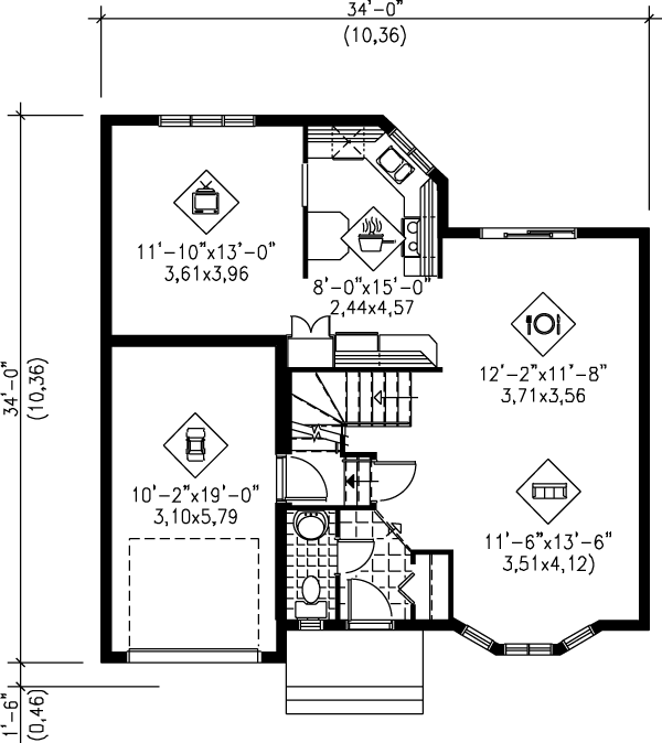 main floor house blueprint