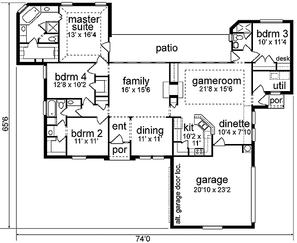 main floor house blueprint