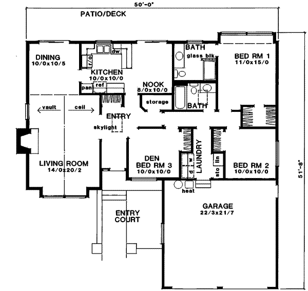 main floor house blueprint