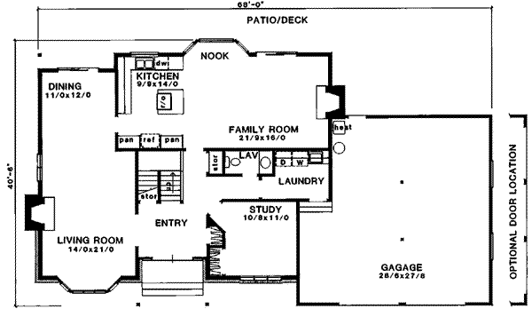 main floor house blueprint