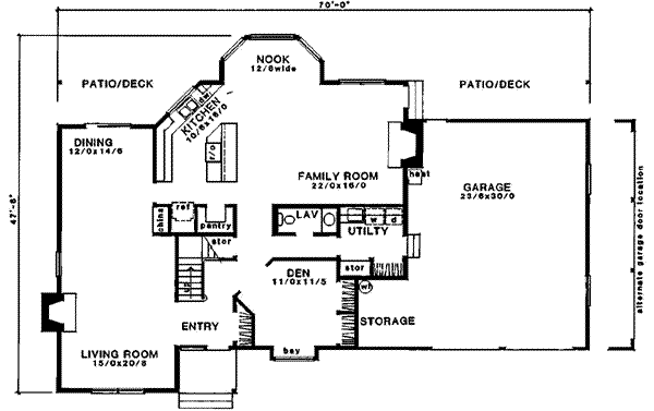 main floor house blueprint
