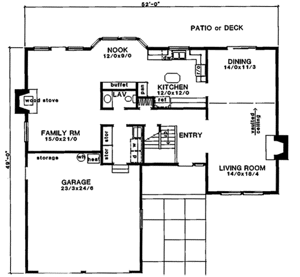 main floor house blueprint