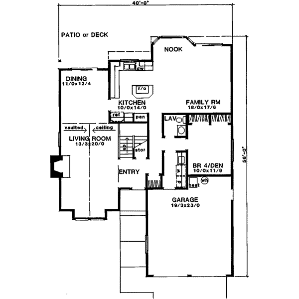 main floor house blueprint
