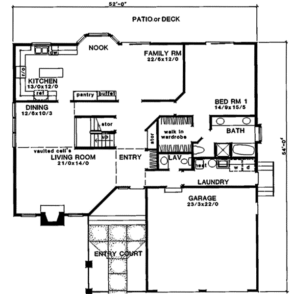 main floor house blueprint