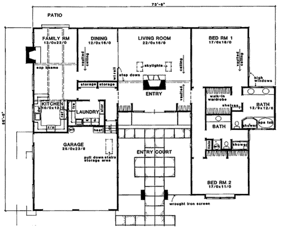 main floor house blueprint