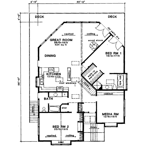 main floor house blueprint