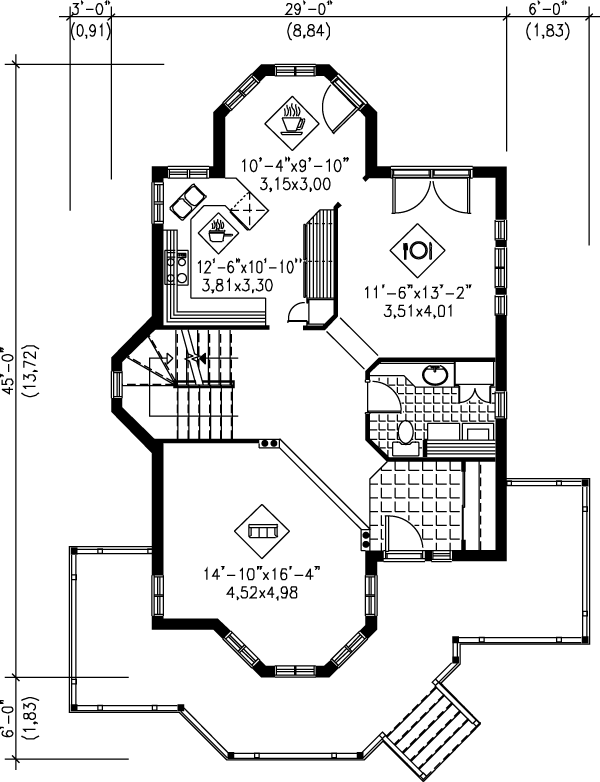 main floor house blueprint