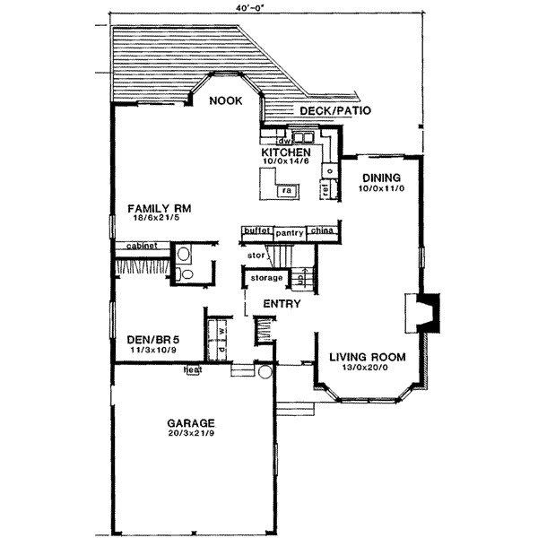 main floor house blueprint